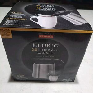 Keurig Hot 2.0 Thermal Carafe Plus Series Brewers 32 Oz. Silver & Black NEW